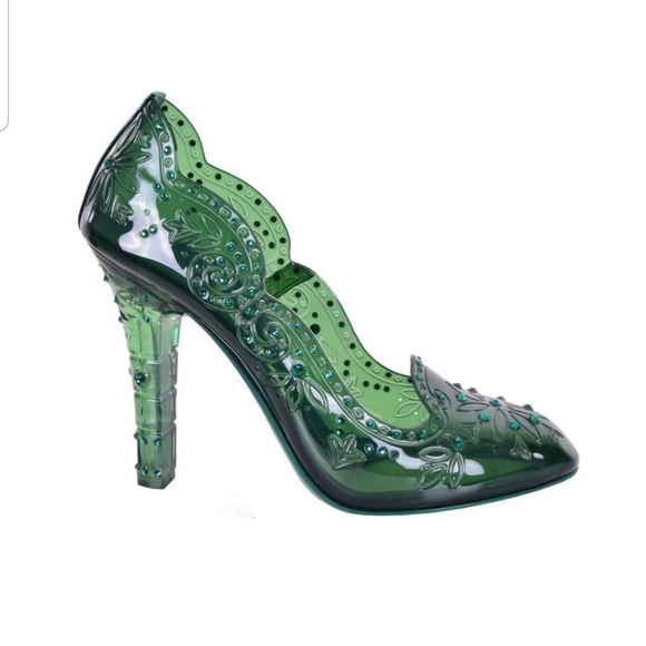 Dolce & gabbana emerald crystal cinderella shoes - Picture 1 of 10